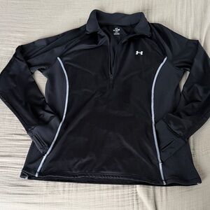 Under Armour Black Quarter Zip Top
